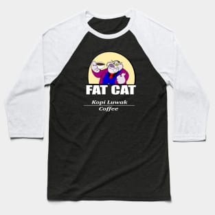 Fat Cat's coffee Baseball T-Shirt
